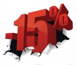 15% zľava do konca decembra